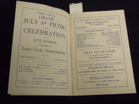 1949 LUTZ FLORIDA 4TH OF JULY THIRD ANNUAL FIELD DAY PROGRAM - J 8502
