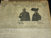 1907 MARCH 11 THE BOSTON HERALD - INJUCTION LIKELY IN MRS. EDDY SUIT - BH 386