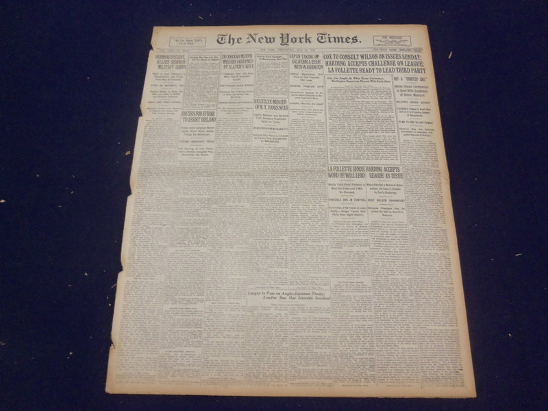 1920 JULY 14 NEW YORK TIMES - BOBBY JONES ADDS TO GOLF TRIUMPHS - NT 9329