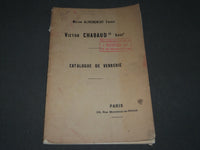1900 VICTOR CHABAUD FRENCH CATALOGUE ILLUSTRÉ DE VERRERIE - FR 632