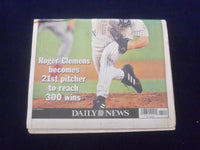 2003 JUNE 14 NEW YORK DAILY NEWS NEWSPAPER - ROGER CLEMENS 300TH WIN - NP 6061