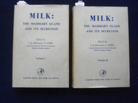 1961 MILK: THE MAMMARY GLAND AND ITS SECRETION HARDCOVER BOOKS-LOT OF 2- KD 8827