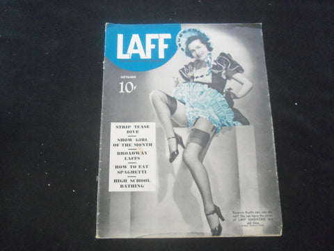1940 SEPTEMBER LAFF MAGAZINE - SUSANNE AUSTIN COVER - J 7763
