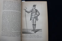 1891 BOSWELL'S LIFE OF JOHNSON HARDCOVER BOOKS - LOT OF 6 VOLUMES - KD 9449