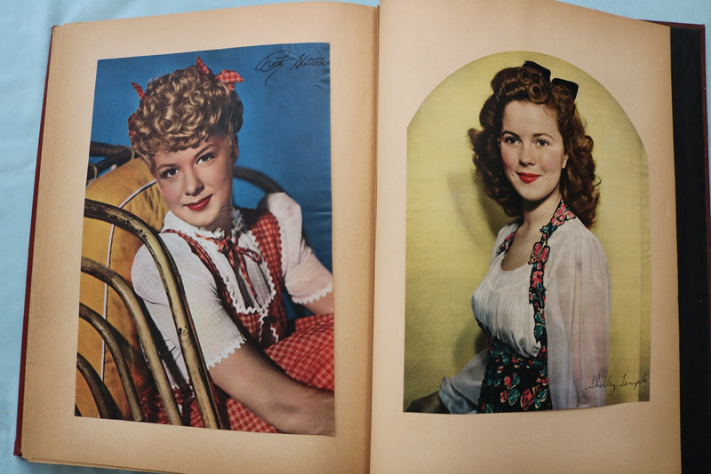 1940'S MOVIE STAR SCRAPBOOK - CLARK GABLE-MICKEY ROONEY-RONALD REAGAN - E 26489