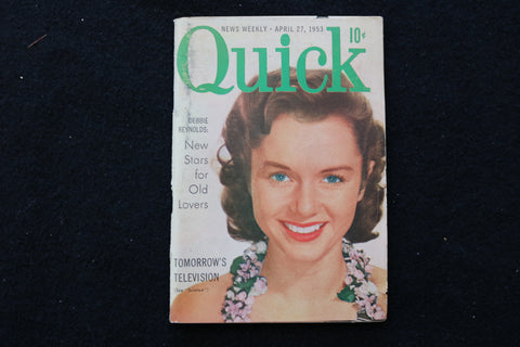 1953 APRIL 27 QUICK DIGEST MAGAZINE - DEBBIE REYNOLDS COVER - K 2424