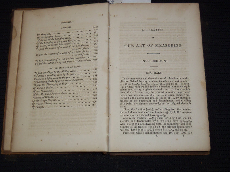 1858 INTRODUCTION TO MENSURATION AND PRACTICAL GEOMETRY BY JAMES RYAN - J 8130