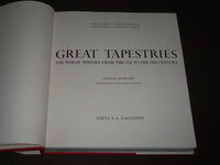1965 GREAT TAPESTRIES HARDCOVER BOOK EDITED BY JOSEPH JOBE W/ SLIPCASE - I 1600