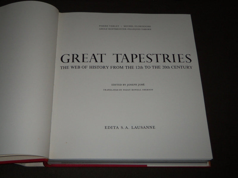 1965 GREAT TAPESTRIES HARDCOVER BOOK EDITED BY JOSEPH JOBE W/ SLIPCASE - I 1600