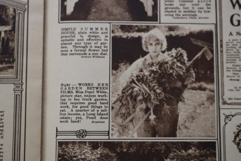 1924 FEB 10 NY TRIBUNE GARDEN GRAPHIC SECTION- PEARL WHITE-ELSIE JANIS - NP 8757