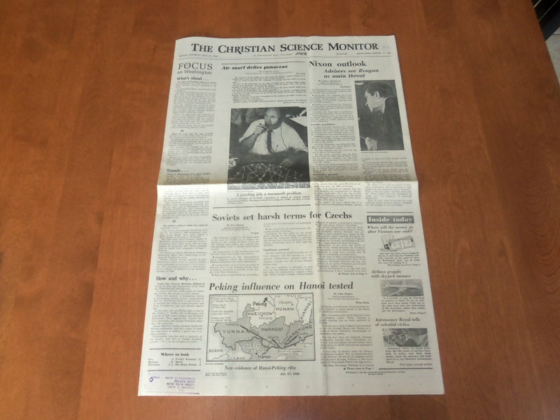 1968 JULY 27 THE CHRISTIAN SCIENCE MONITOR - NIXON: REAGAN MAIN THREAT - NP 4666