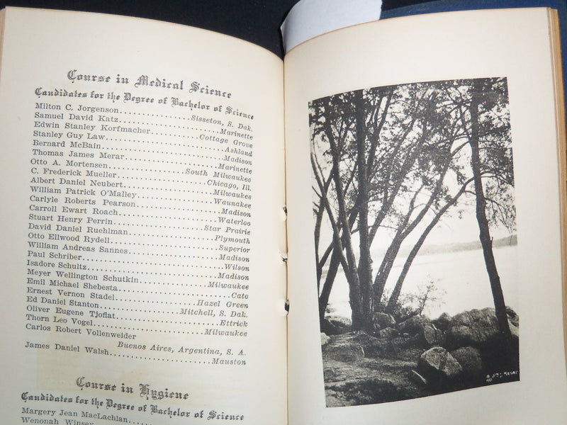 1927 WISCONSIN COMMENCEMENT WEEK BOOK - J 9021