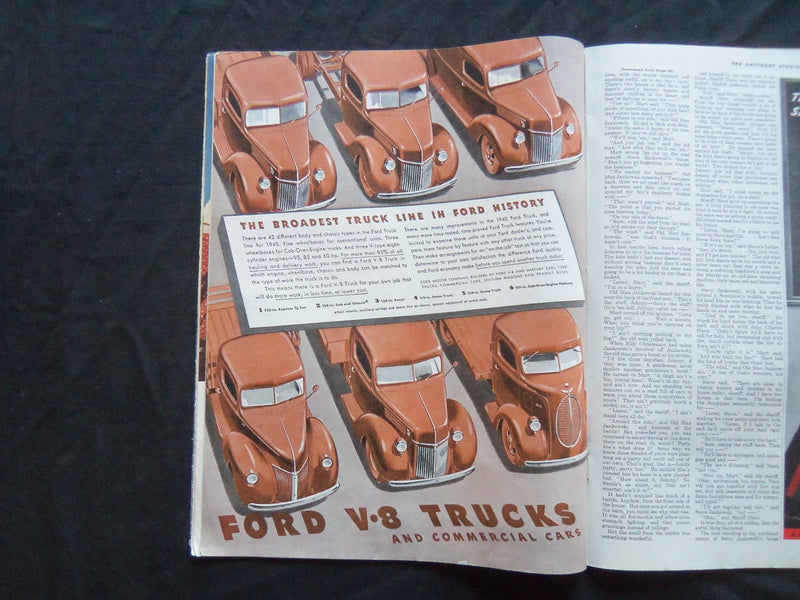 1939 NOVEMBER 25 THE SATURDAY EVENING POST MAGAZINE - ILLUSTRATED COVER- SP 1806