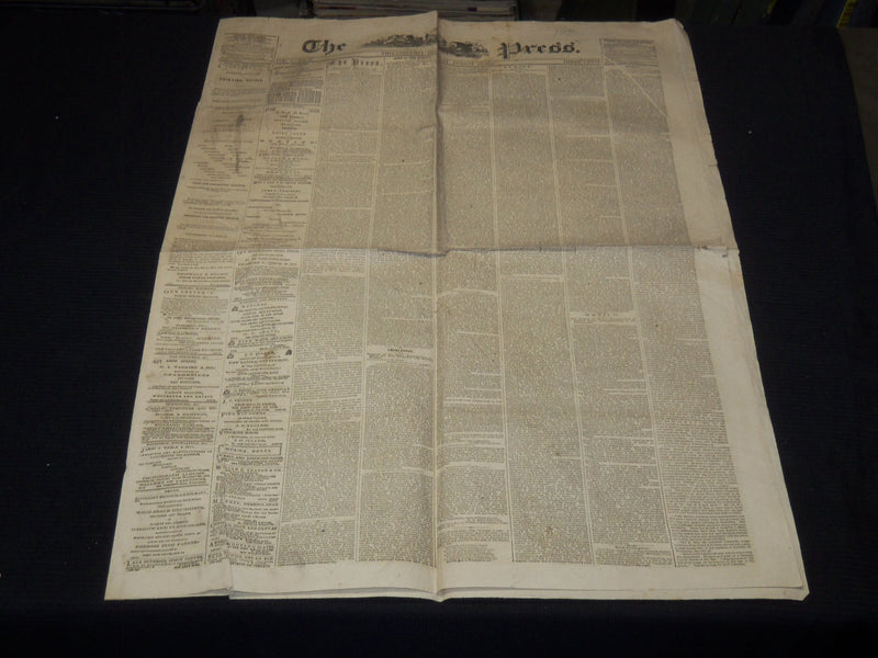 1863 AUGUST 13 THE PHILADELPHIA PRESS NEWSPAPER - MEADE AND LEE ESCAPE - NP 9001