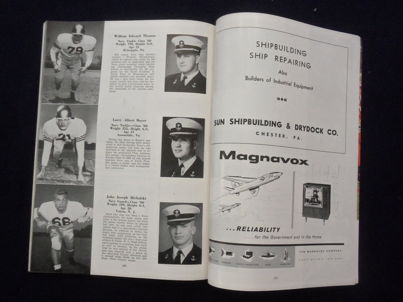 1958 NOVEMBER 29 ARMY-NAVY FOOTBALL PROGRAM-MUNICIPAL STADIUM PHILADELPHIA-K 128