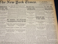 1920 MAY 27 NEW YORK TIMES NEWSPAPER - RODOLFO HERRERA GIVES UP - NT 8681