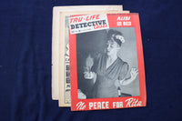 1946 JANUARY TRU-LIFE DETECTIVE CASES MAGAZINE - ALIBI IN RED COVER - E 22115
