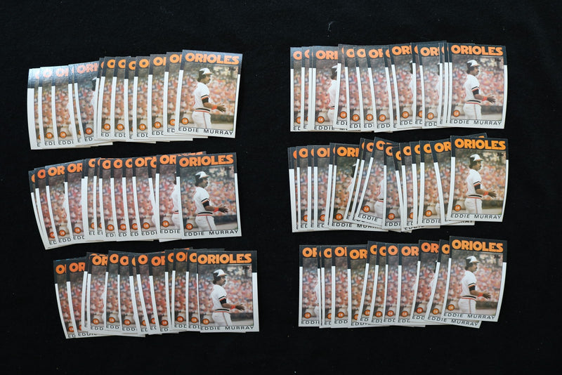 EDDIE MURRAY 1986 TOPPS BASEBALL CARDS - CARD #30 - NM-MT - LOT OF 84 - #213