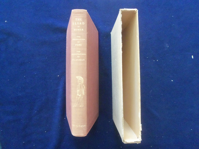 1943 THE ILIAD OF HOMER HARDCOVER BOOK - HERITAGE PRESS - SLIPCASE - KD 9343
