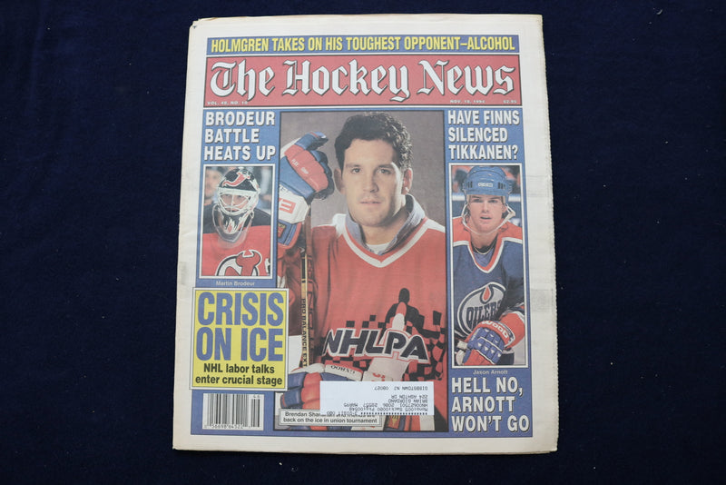 1994 NOVEMBER 18 THE HOCKEY NEWS NEWSPAPER - BRENDAN SHANAHAN COVER - NP 8724