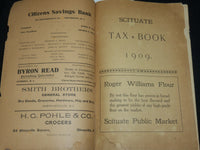 1909 SCITUATE TAX BOOK SOFTCOVER BOOK - RHODE ISLAND - J 7092