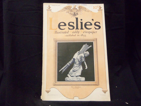 1914 FEBRUARY 26 LESLIE'S WEEKLY MAGAZINE - THE ALASKAN - ST 1266