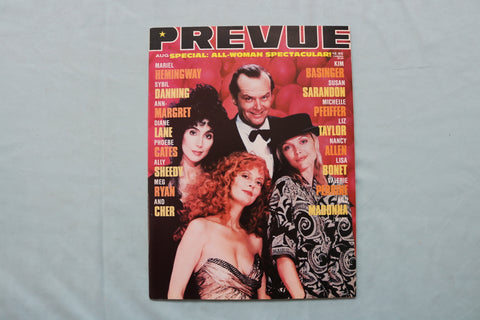 1987 AUG-OCT PREVUE MAGAZINE - JACK NICHOLSON - CHER COVER - E 19770