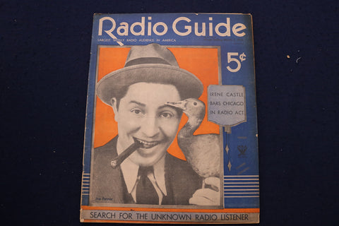 1934 MARCH 3 RADIO GUIDE MAGAZINE - JOE PENNER COVER - E 9179