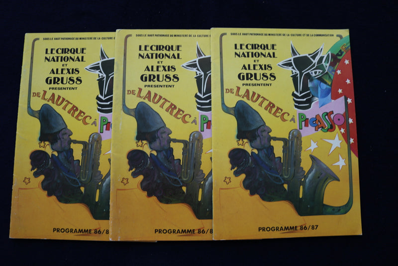 1985-1994 ALEXIS GROSS CIRCUS PROGRAMS - FRENCH - LOT OF 18 - O 3514