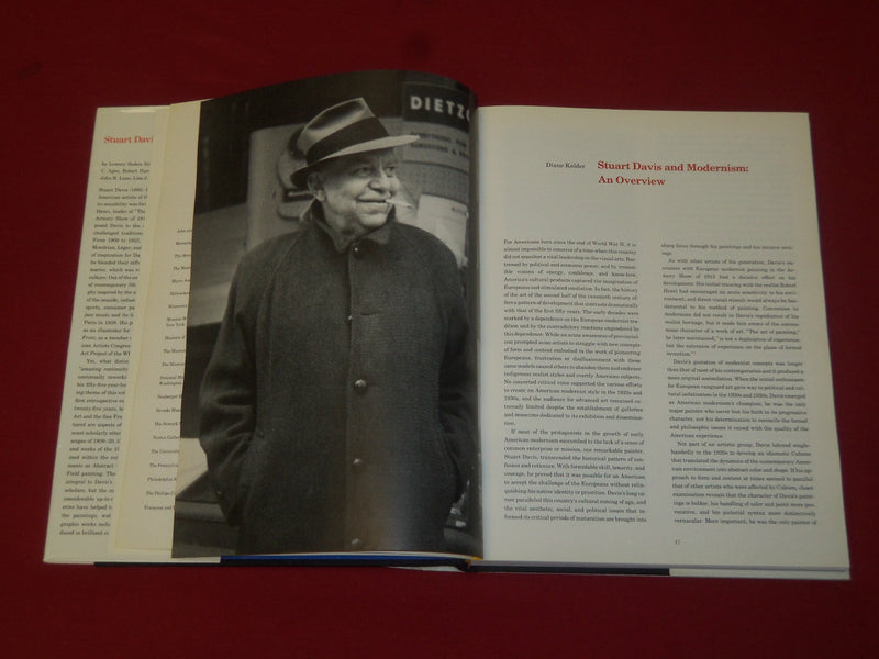 1991 STUART DAVIS AMERICAN PAINTER HARDCOVER BOOK - NICE PRINTS - KD 5435