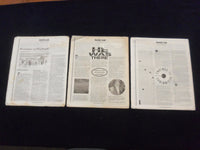 1990-1992 BUCKNELL WORLD NEWSPAPER - LOT OF 3 - NP 6217