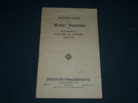 1918 INSTRUCTIONS FOR EXIDE BATTERIES IN AUTOMOBILE STARTING & LIGHTING - J 3987