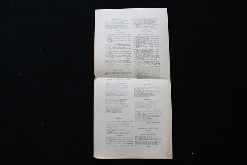 1910 JULY 17 CHILDREN'S DAY AT OCEAN GROVE AUDITORIUM PROGRAM - K 1998