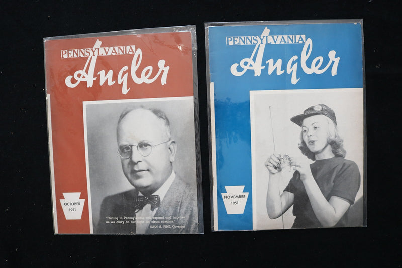 1951-1952 PENNSYLVANIA ANGLER MAGAZINE - LOT OF 18 - O 3741