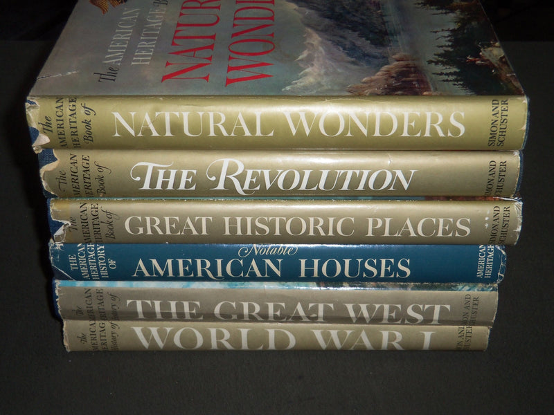 1957-1971 THE AMERICAN HERITAGE BOOK LOT OF 6 - NICE ILLUSTRATIONS - KD 5I