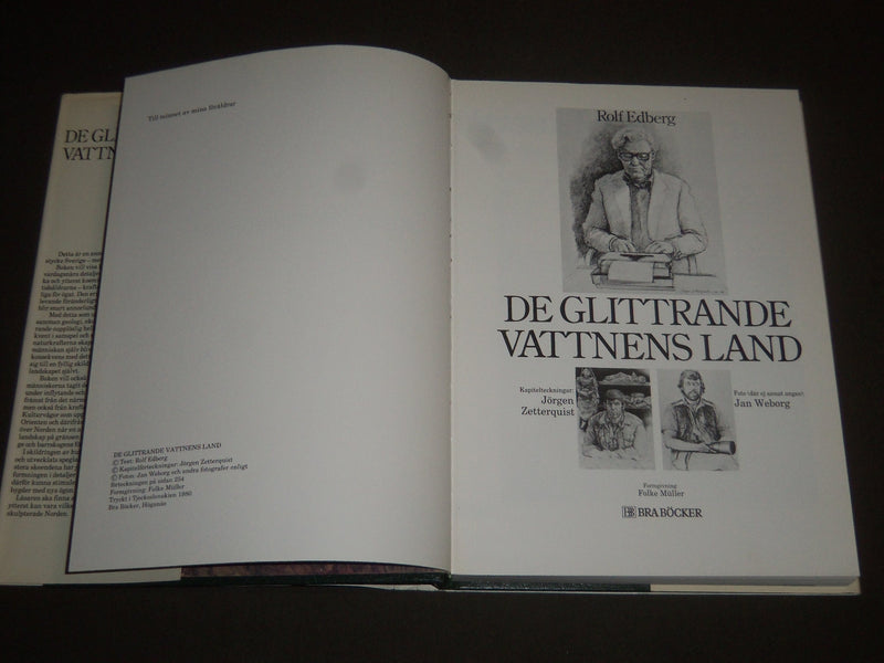 1980 DE GLITTRANDE VATTNENS LAND BY ROLF EDBERG SWEDISH BOOK - I 990