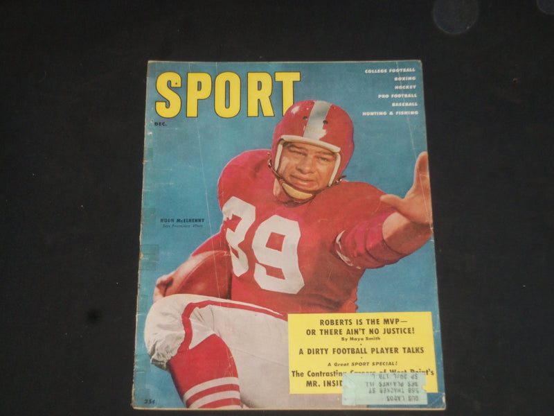 1955 DECEMBER SPORT MAGAZINE - HUGH MCELHENNY COVER - SP 8493