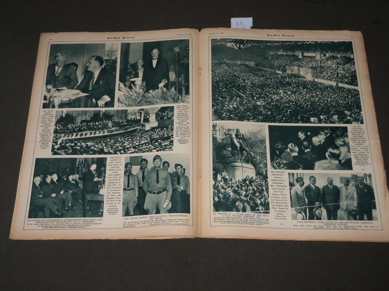 1932 OCTOBER 22 MID-WEEK PICTORIAL MAGAZINE SECTION - HERBERT H. LEHAMN - J 3202