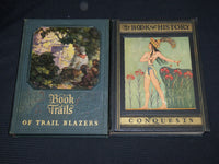 1920-1930 MY BOOKHOUSE HISTORY - TRAILS - BOOK LOT OF 6 - KD 4264A