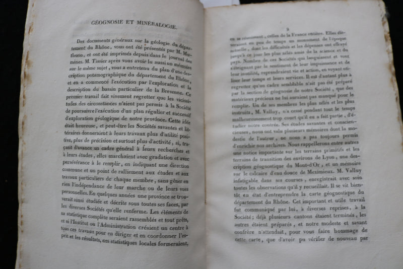 1856 ANNALES DE LA SOCIETE LINNEENNE DE LYON SOFTCOVER BOOK - FRENCH - K 1863