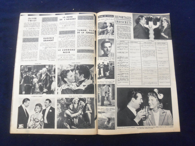 1948 OCT 26 CINEMONDE MAGAZINE - LINDA DARNELL COVER - FRENCH EDITION- SP 4867X