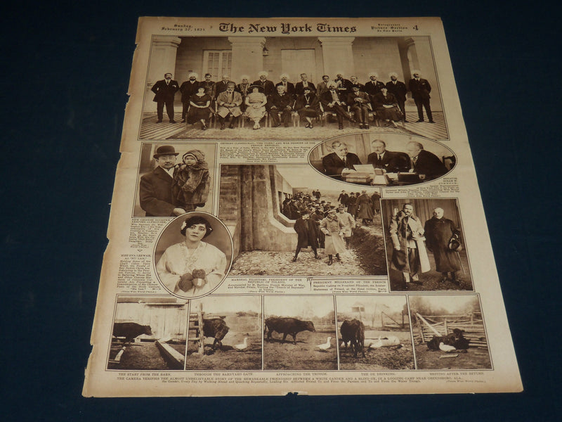 1921 FEBRUARY 27 NEW YORK TIMES PICTURE SECTION 4 & 5 - CLEMENCEAU - NT 8919