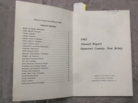 1965 SOMERSET COUNTY NEW JERSEY ANNUAL REPORT SOFTCOVER BOOK - K 290