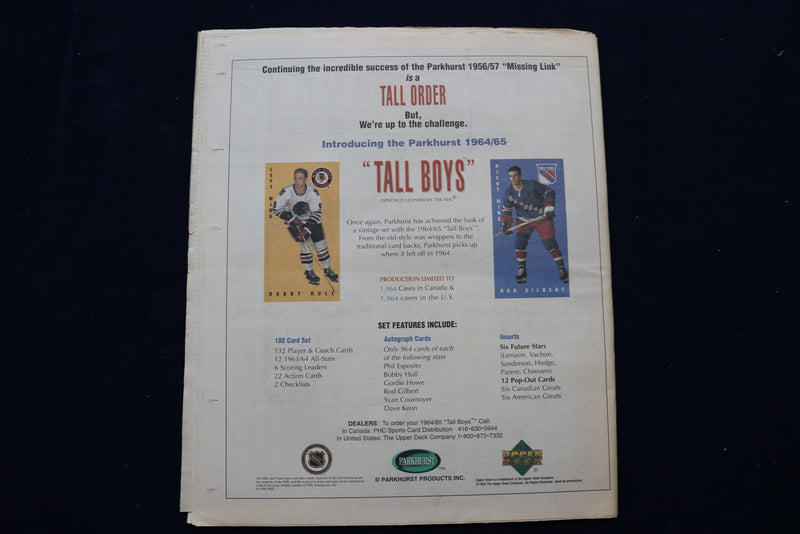 1994 NOVEMBER 11 THE HOCKEY NEWS NEWSPAPER - BOBBY ORR COVER - NP 8723