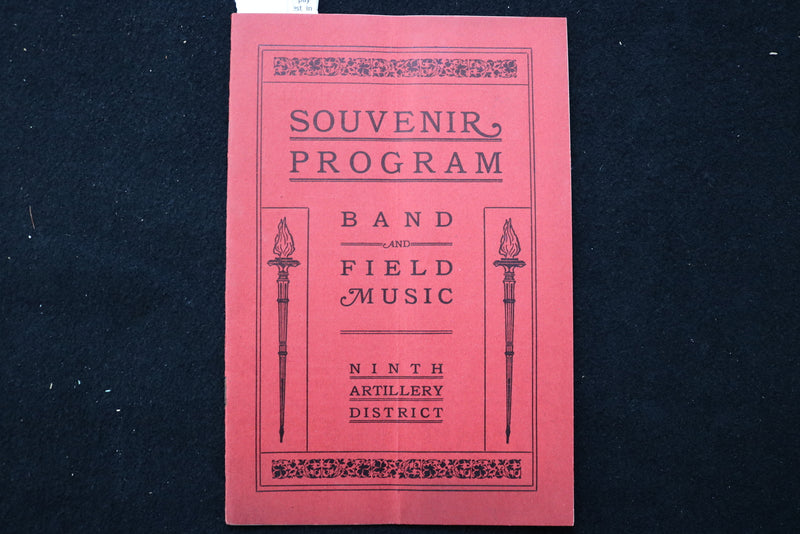 1911 BAND AND FIELD MUSIC - 94TH ARTILLERY DISTRICT SOUVENIR PROGRAM - K 2451