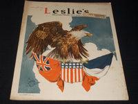 1917 MAY 10 LESLIE'S ILLUSTRATED MAGAZINE - BALD EAGLE COVER - E 5545