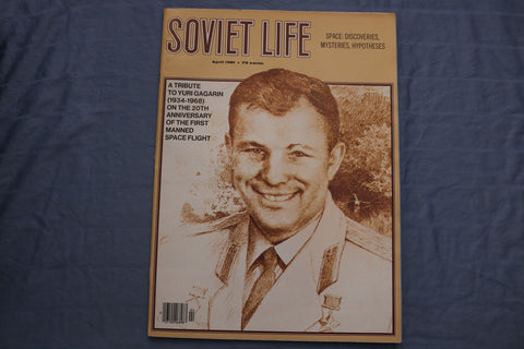 1981 APRIL SOVIET LIFE MAGAZINE - YURI GAGARIN COVER - E 9587