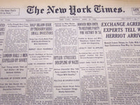 1933 APRIL 24 NEW YORK TIMES - HITLER STRESSES DISCIPLINE OF NAZIS - NT 5243
