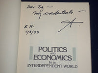 1978 POLITICS AND ECONOMICS BOOK BY ARTHUR ROSS AUTHOR INSCRIBED - KD 2567