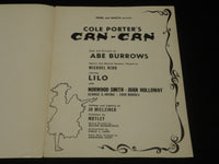 1954 COLE PORTER'S CAN-CAN SOUVENIR PROGRAM - NORWOOD SMITH - LILO - J 5626
